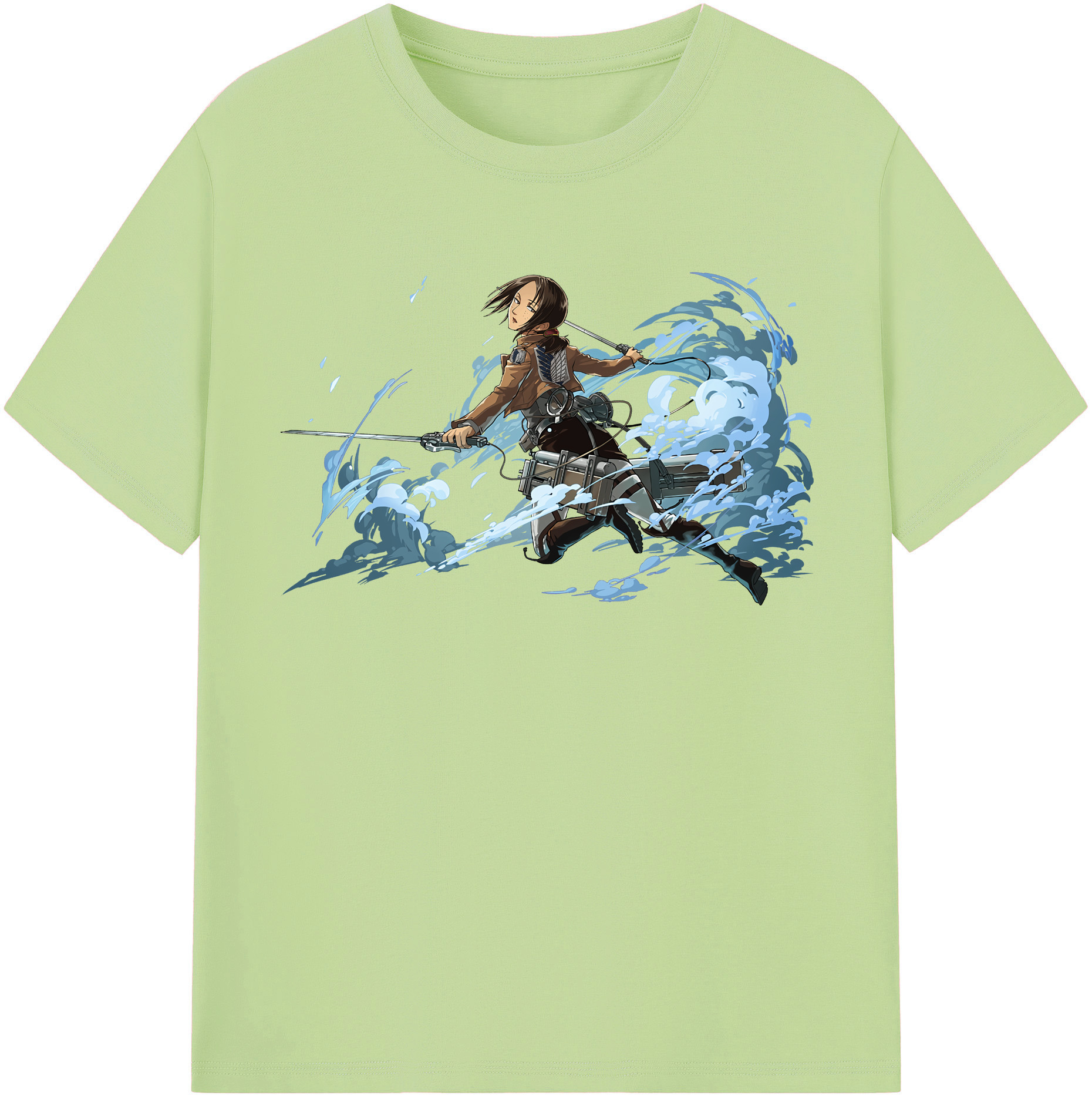 （画像用） 進撃の巨人 Attack on Titan 綿100％半袖Tシャツ（フロントプリント）